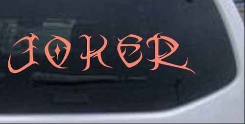 Calcomanía de texto tribal Joker palabra coche o camión ventana portátil - Imagen 17 de 32