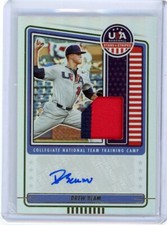 Drew Beam 2023 Panini Stars & Stripes Team USA autograph relic #'d 08/20