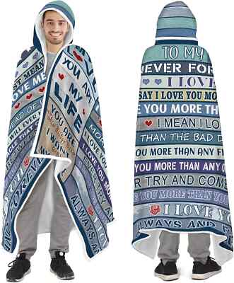  To My Man  Wearable Blanket To Father/Boyfriend/Husband  72''x48''