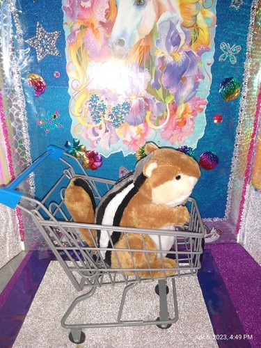 🦄Ganz /Webkinz "Chipmunk" Brown White Squirrel w/ Striped Back HM217 9" Plush! - Picture 5 of 12