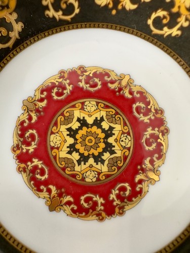 Rosenthal Versace Medusa Teller, Schale ca. 10 cm, rot, schwarz, gold, weiß - Bild 5 von 5