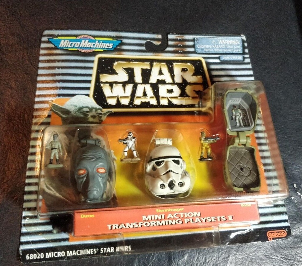 Star Wars micro machines mini action transforming head