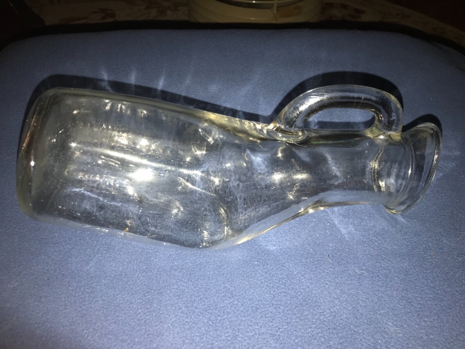 Antique Clear Glass Female Urinal Handle 32 oz eBay