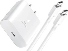 45W USB-C Charger for Xiaomi Mi Note 10 Super Fast Wall Charger 6FT Cable