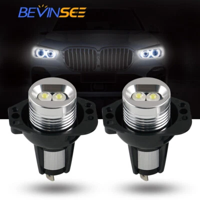 Ampoules LED Angel Eyes feux de stationnement Blanc Pour BMW E90 E91 pre-LCI - Photo 1/4
