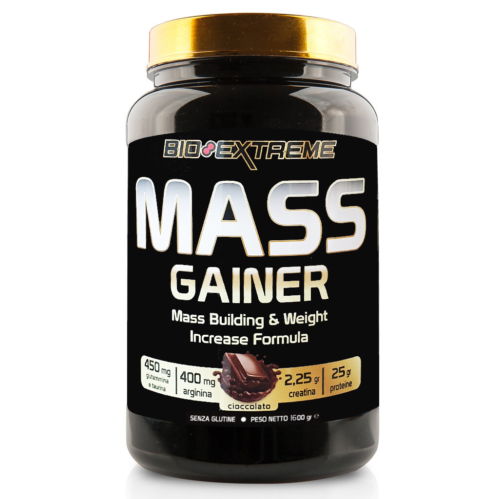 Bio Extreme Mass Gainer 1,6 kg Cioccolato: Più Massa Muscolare Ora