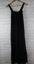 Decjuba womens maxi dress black S, 10 round neck strappy