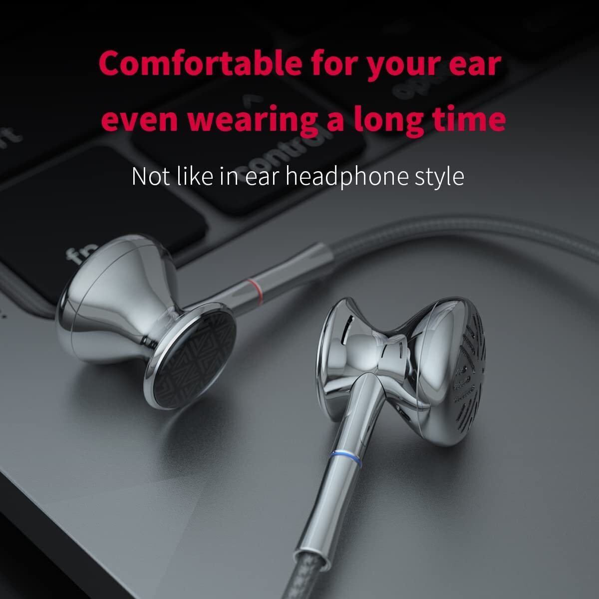 FiiO FF3 14.2mm dynamic 1DD Strong Bass Wired Earbuds w/3.5/4.4mm