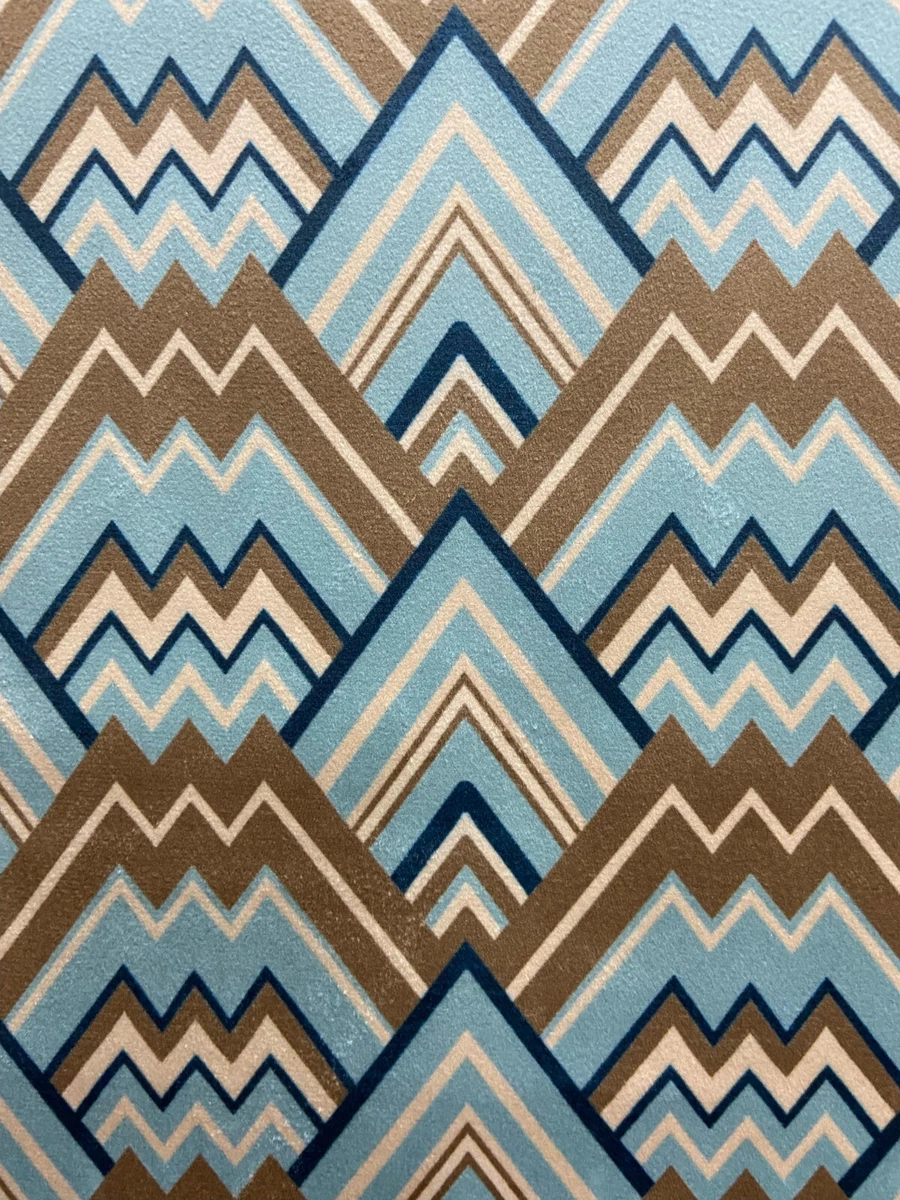 Velvet Microfiber Fabric Geometric Print, 54" Wide, for Decor & Crafts, By Yard