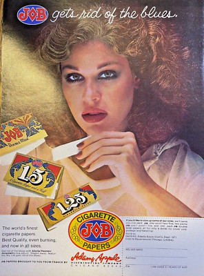 1978 Vintage Magazine Advertisement JOB Cigarette Papers