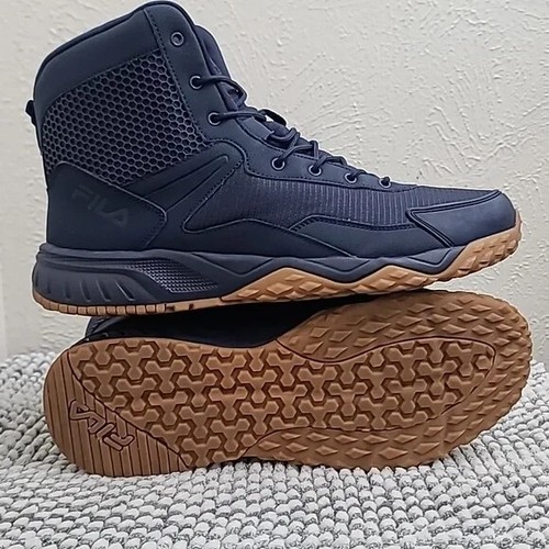 Fila Chastizer High Mens Navy Gum Work Hiking Tac Boots 1LM00358-466 Size 14M - Picture 13 of 16