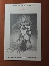 Immortelle Studios - 1995 CYNDER ASHCAN 446/500 Signed x3 - ULTRA RARE !!! Mint