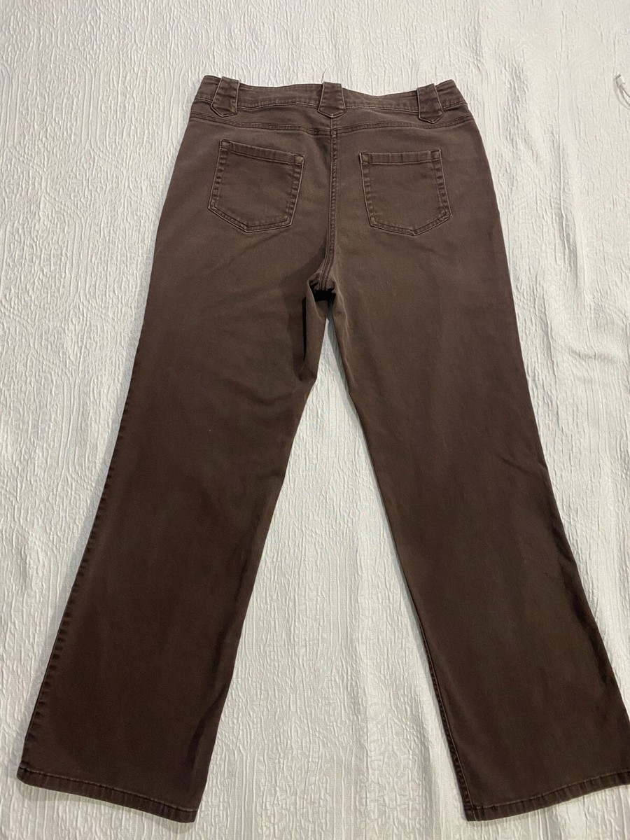 dress barn brown pants Dressbarn Womens Size 12 these pre