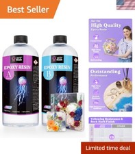 Easy-to-Use 1/2 Gallon Epoxy Resin  Hardener - Crystal Clear for All Crafts