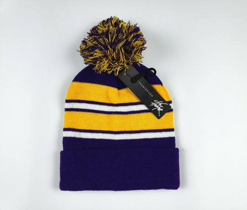 Gold Knit Pom Unisex Beanie | eBay