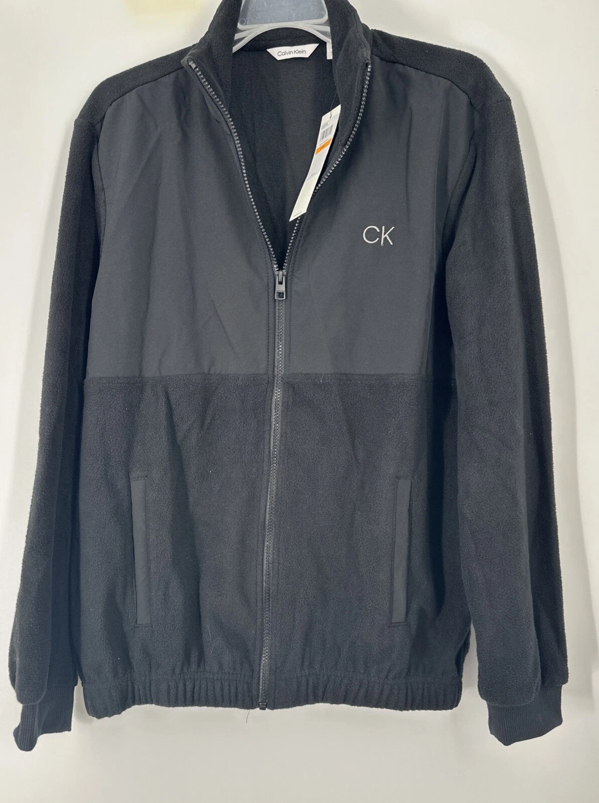 Calvin Klein Men’s Small Jacket BLACK Fleece $98