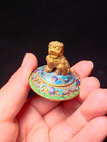 Exquisitos Coleccionables Artesanías Hechas a Mano Cobre Puro Cloisonne Filigrana Esmalte - Imagen 15 de 23