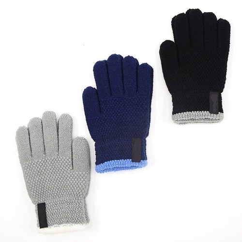 6-10 Years Old Kids Thick Knitted Warm Winter Gloves Children Stretch Mittens