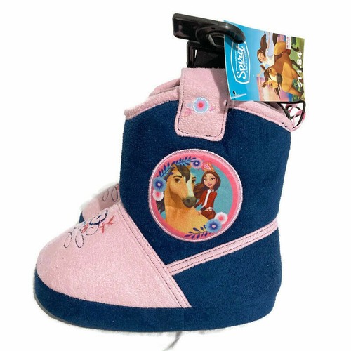 DreamWorks -SIZE 7-8 Netflix Spirit Riding Free Girls Western Boot Slippers NEW - Picture 1 of 10