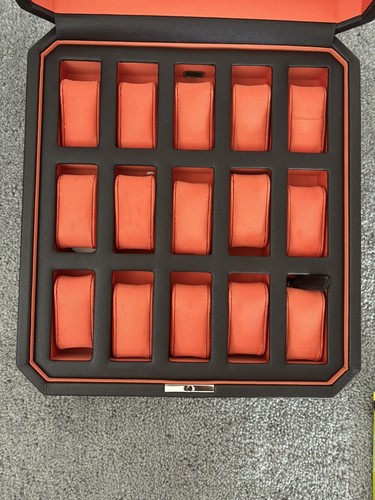 WOLF Windsor 15-teilige Uhrenvitrine braun & orange - Bild 2 von 11