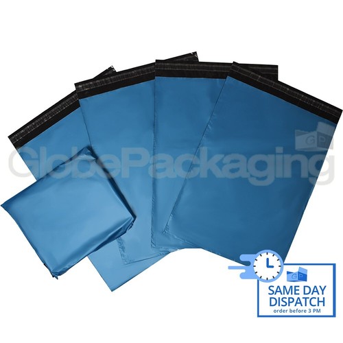 20x Sacchetti Postali BLU METALLIZZATO FORTE 20x30"" 20""x30"" (485x740mm) - Foto 1 di 6