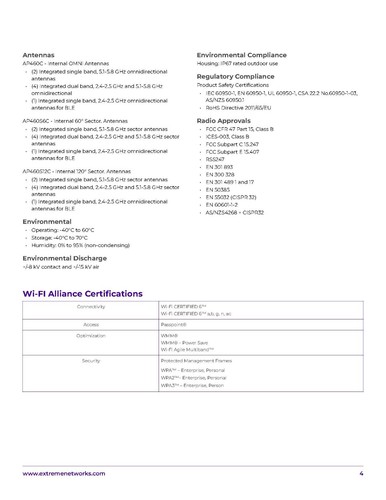 Extreme Network Access Points AP460S12C-WR, Nieuw - Photo 9/19