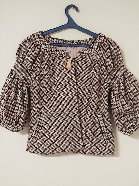 Women Moschino Blazer Grey Wool 36