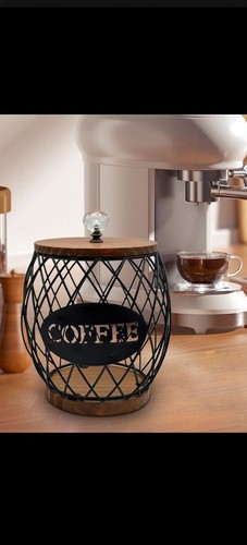 Coffee Pod Holder Black Wire Coffee Pod Basket for Kitchen Countertop Home NEW - Picture 6 of 7