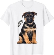 German Shepherd Shirt Shepard Dog Mom Dad Love Pet Puppy Tee T-Shirt