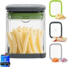 Ibergrif M523 Potato Chipper Chip Cutter, 3 in 1 Potato Cutter, Fast Chip Maker