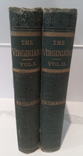 WILLIAM MAKEPEACE THACKERAY THE VIRGINIANS 2 VOLUMES IN SET 1879