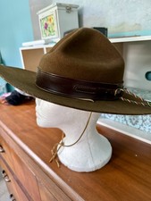 VTG 40/50s Boy Scouts Of Canada Official Leaders Hat Campaign Felt Wool 7/8