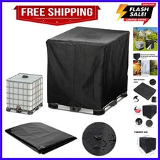 IBC Tote Cover with Zipper, 275 Gallon Water Tank Protection Cover,Outdoor Ga...