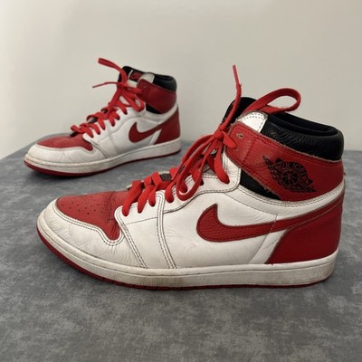 Nike Air Jordan 1 High OG Chicago 555088-161 Heritage White/Red/Black Men s 11