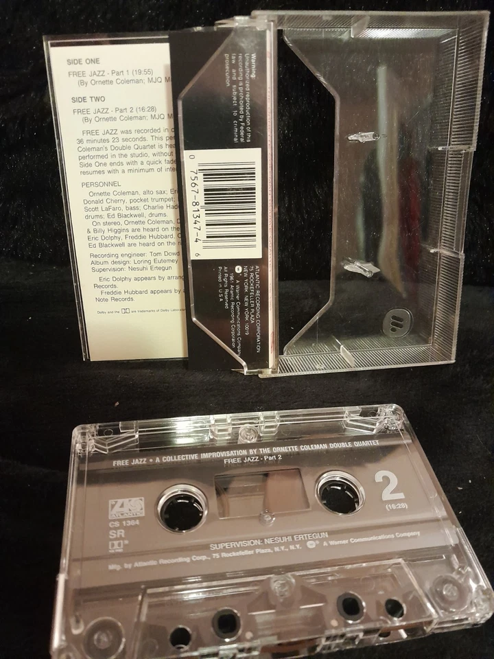 Ornette Coleman Double Quartet - Free Jazz cassette RARE HTF OOP 1961 ATLANTIC - Image 2 of 2