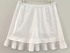 IBKUL Crystal Pleated Skort White Sz S Skirt Shorts Tennis Golf Pickleball