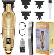 KEMEI 2293 Professional Hair/Beard Trimmer for Men Zero Gapped Hair Clippers ...