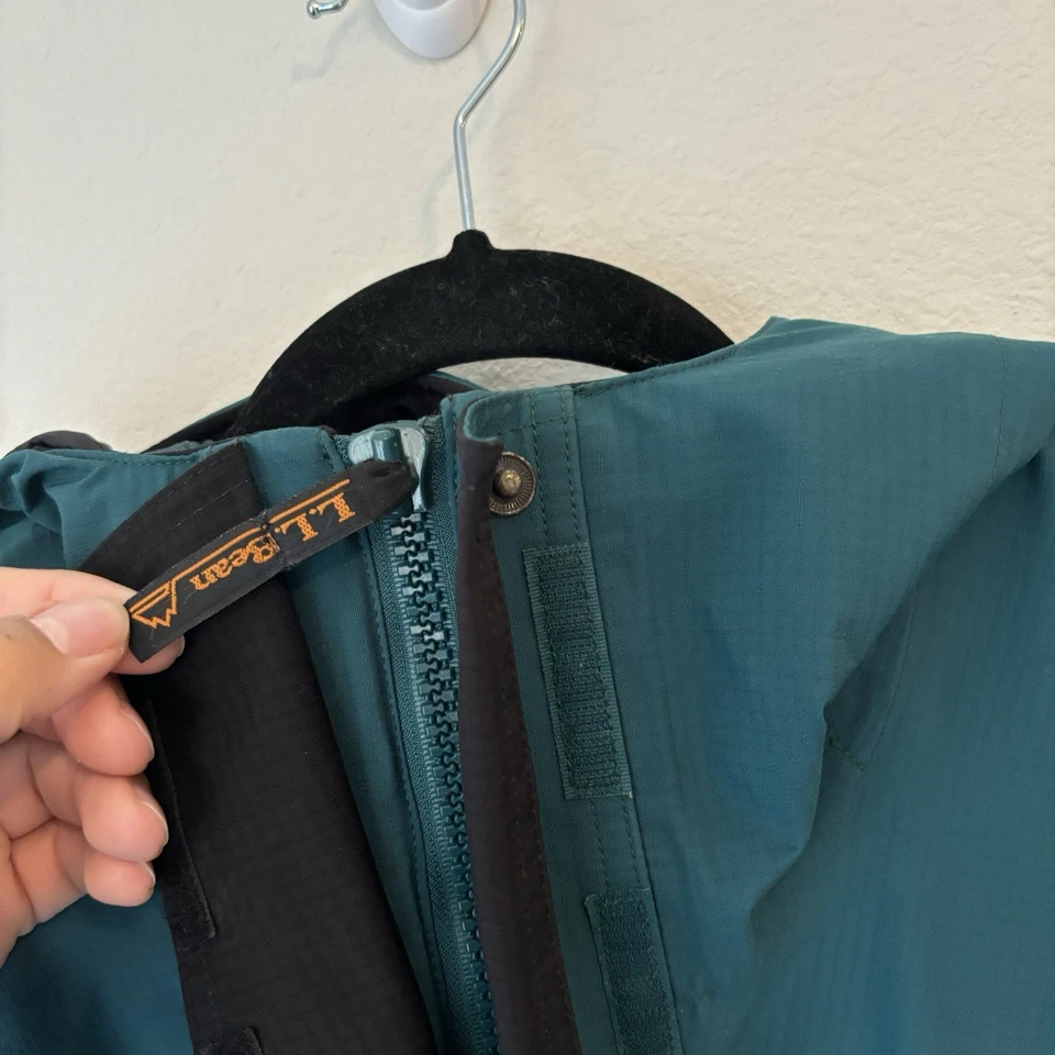 LL Bean Todas las Condiciones Gore-Tex Chaqueta de Lluvia Impermeable con Capucha Para Hombre Grande De Colección Foto 4 de 4
