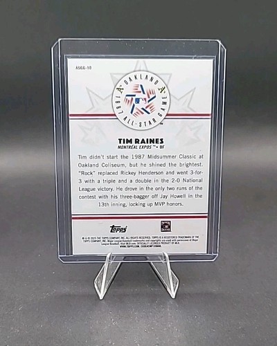 2025 Topps All-Star Game Mega Box All-Star Game Greats Tim Raines #ASGG-10 Expos - Picture 2 of 2