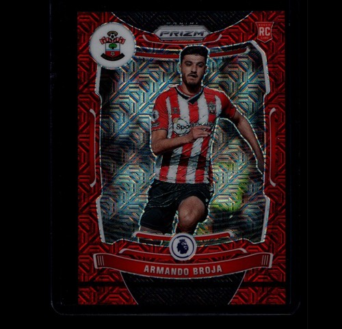 Armando Broja [Red Mojo Prizm] #108 2021 Panini Prizm Premier League card