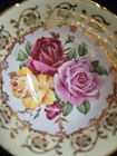 Rare Paragon Tea Cup and Saucer, Red, Pink, &Yellow Roses, Gold Floral Trim Eng. — photo 9