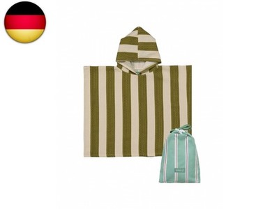 molis&co. Badeponcho für Kinder. Kapuzen-Strandtuch. Leichter und kompakter 