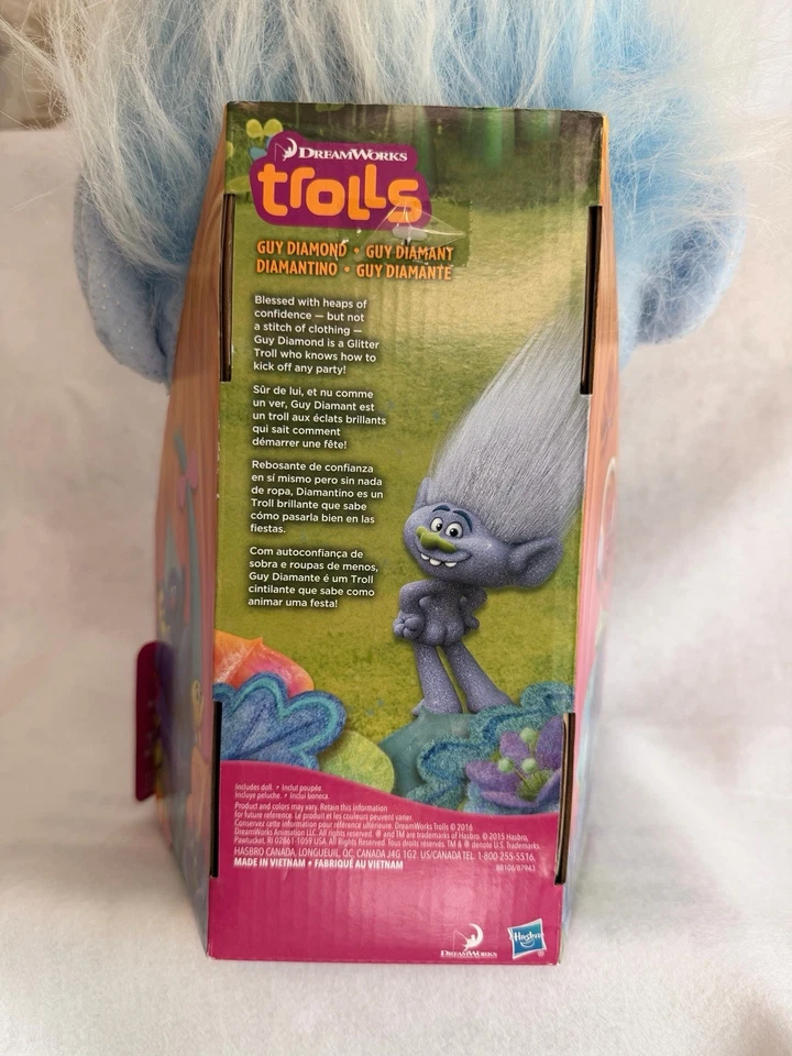 Muñecas de peluche azul Dreamworks 2015 Hasbro Guy azul diamante grande Foto 4 de 4