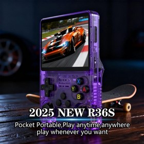R36S Retro Handheld Video Game Console 64GB 20000 Games 3.5 Inch IPS Screen