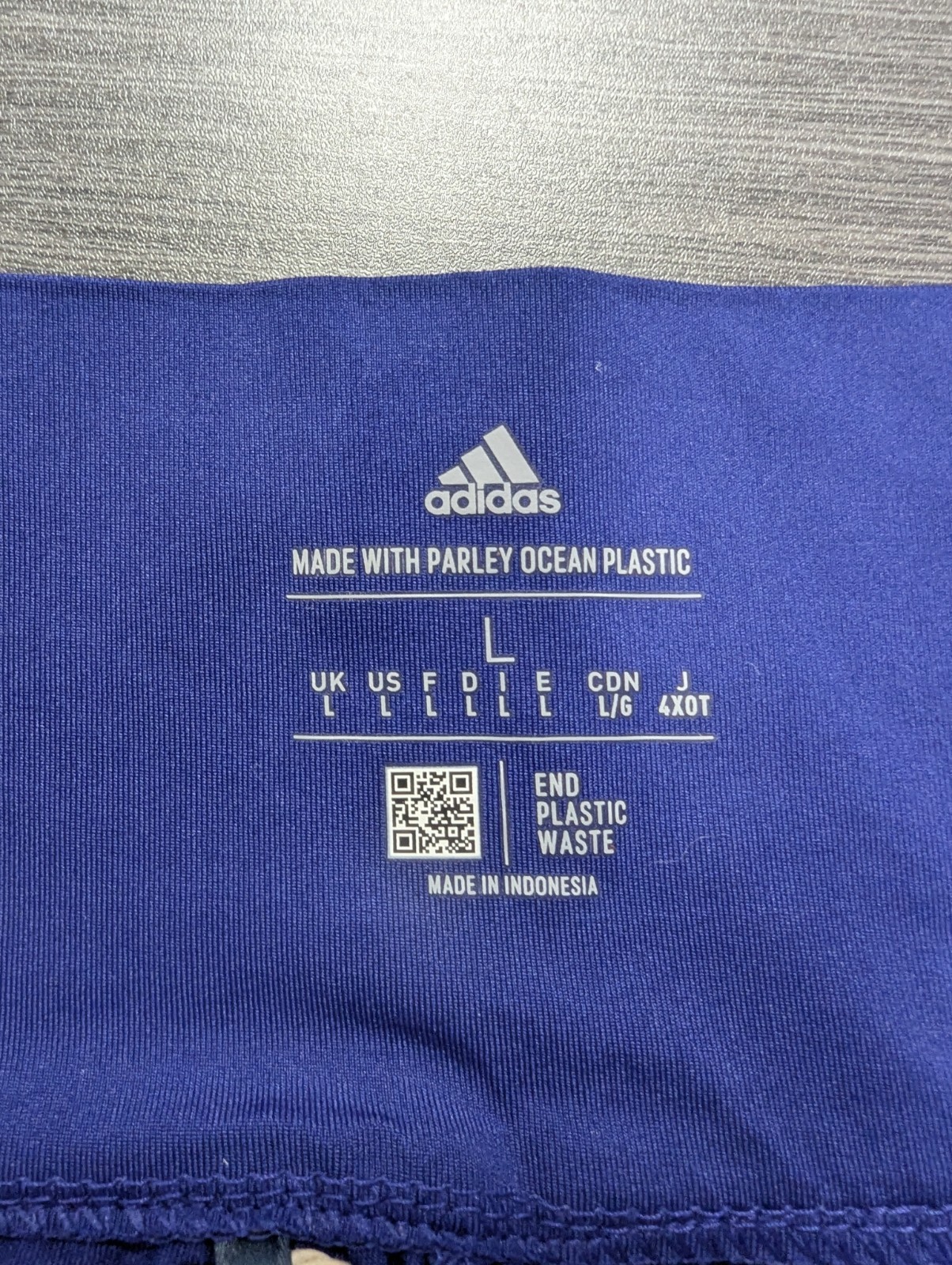 New Adidas Skort Large Ocean Recycled Fabric Royal Blue Indigo Tennis Skirt Golf thumbnail 7