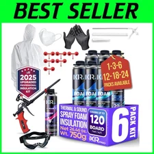 Spray Foam Insulation Kit - 6 Pack