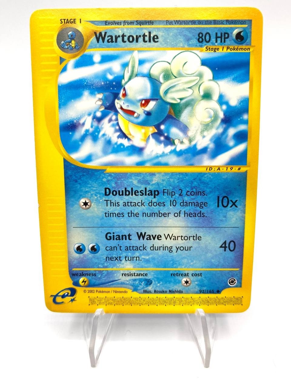 Pokemon Wartortle Expedition Base Set 92/165 English Near Mint No Holo Card