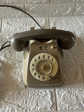 Telefono SIP F63 B grigio a disco rotativo vintage anni 60/70 – Da collezione 