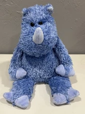 Jellycat Bunglie Blue Rhino Stuffed Animal Plush Toy 15" Retired Rare