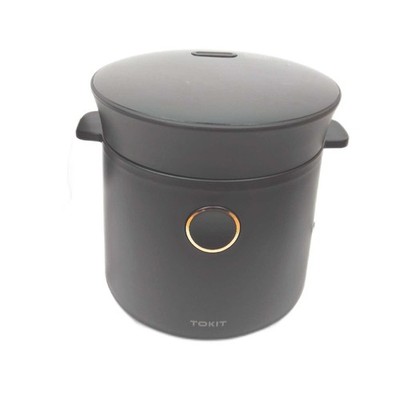 TOKIT Mini Reiskocher 1,5 l tragbarer 9 Zubereitungsprogramme